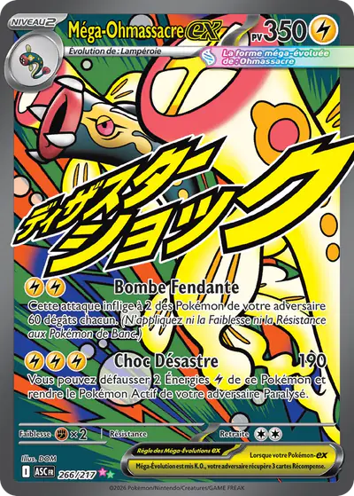 Image de la carte Pokemon Méga-Ohmassacre ex 266/217