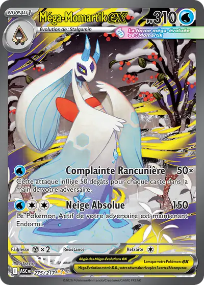Image de la carte Pokemon Méga-Momartik ex 275/217