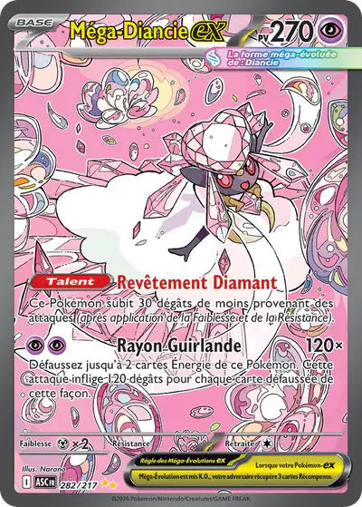 Image de la carte Pokemon Méga-Diancie ex 282/217