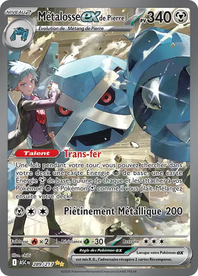 Image de la carte Pokemon Métalosse ex de Pierre 289/217