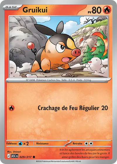 Image de la carte Pokemon Gruikui 029/217