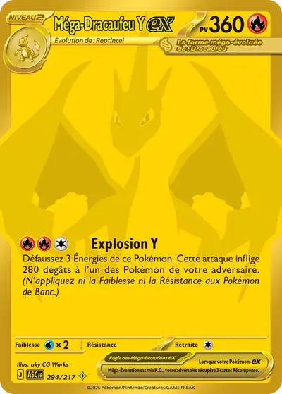 Image de la carte Pokemon Méga-Dracaufeu Y ex 294/217