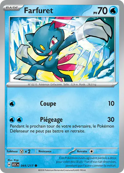 Image de la carte Pokemon Farfuret 044/217