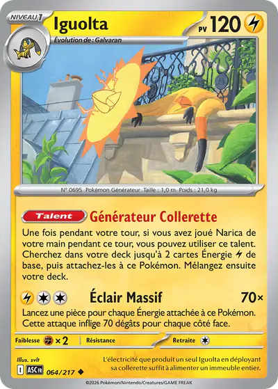 Image de la carte Pokemon Iguolta 064/217