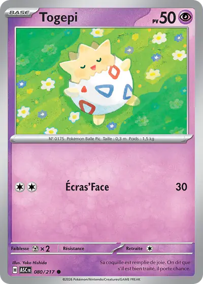 Image de la carte Pokemon Togepi 080/217