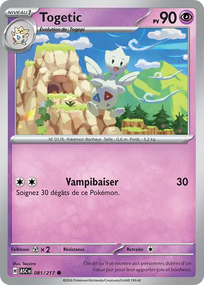 Image de la carte Pokemon Togetic 081/217