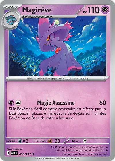 Image de la carte Pokemon Magirêve 086/217