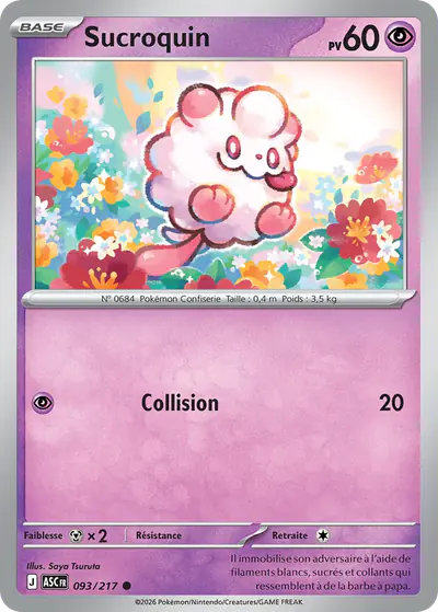 Image de la carte Pokemon Sucroquin 093/217