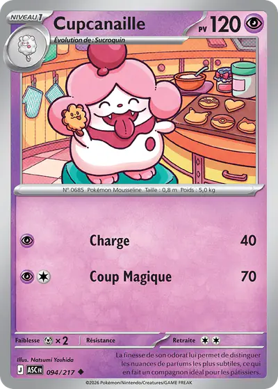 Image de la carte Pokemon Cupcanaille 094/217