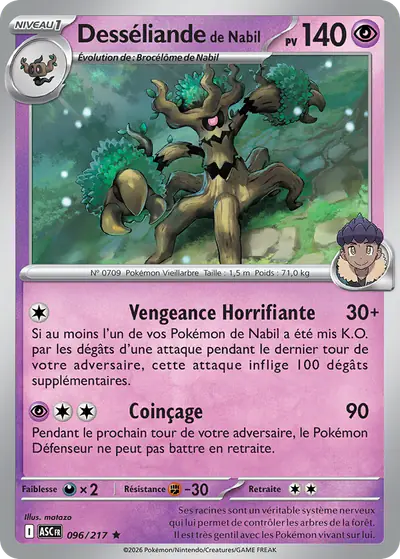 Image de la carte Pokemon Desséliande de Nabil 096/217