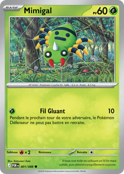 Image de la carte Pokemon Mimigal 001/88