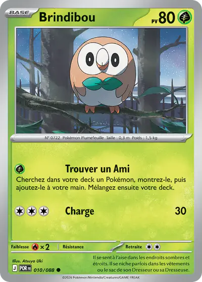Image de la carte Pokemon Brindibou 010/88