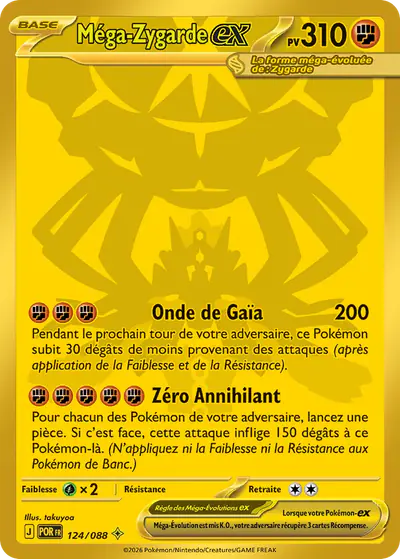 Image de la carte Pokemon Méga-Zygarde ex 124/88