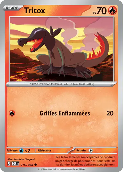 Image de la carte Pokemon Tritox 015/88
