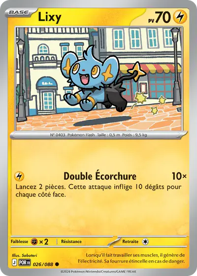 Image de la carte Pokemon Lixy 026/88