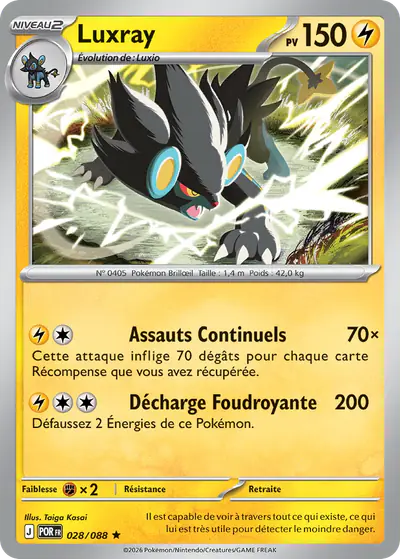 Image de la carte Pokemon Luxray 028/88