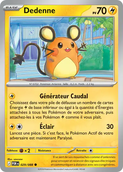 Image de la carte Pokemon Dedenne 029/88