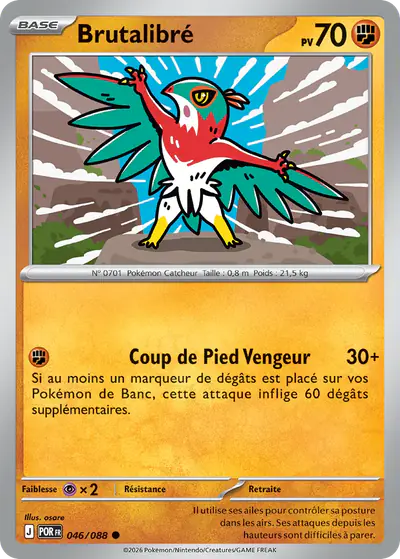 Image de la carte Pokemon Brutalibré 046/88