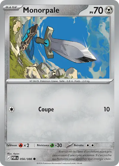 Image de la carte Pokemon Monorpale 056/88