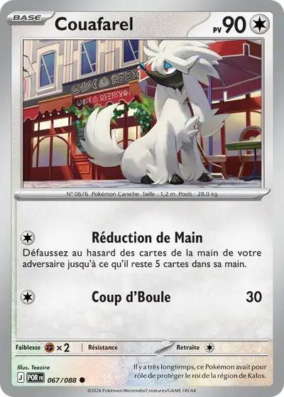 Image de la carte Pokemon Couafarel 067/88