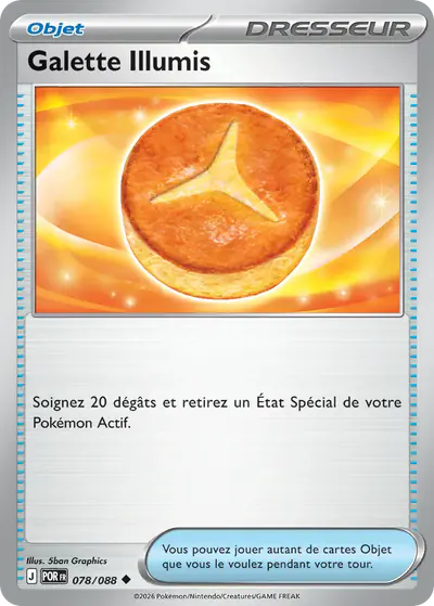 Image de la carte Pokemon Galette Illumis 078/88