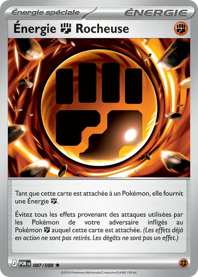 Image de la carte Pokemon Énergie Rocheuse 087/88