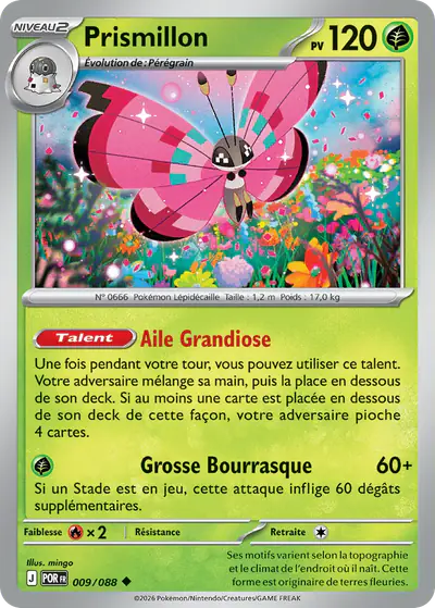 Image de la carte Pokemon Prismillon 009/88