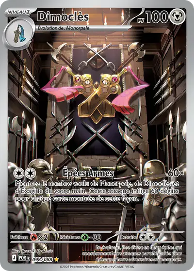 Image de la carte Pokemon Dimoclès 098/88