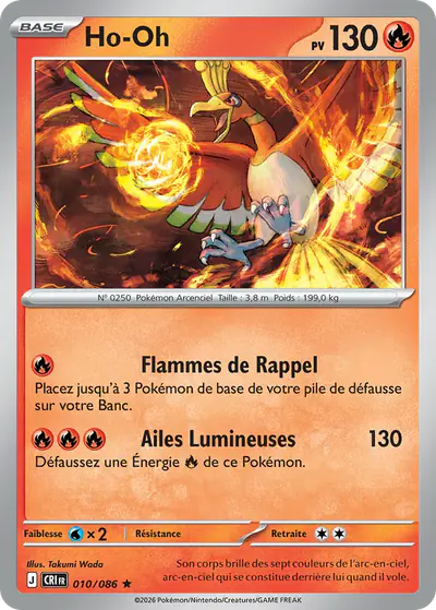 Image de la carte Pokemon Ho-Oh 010/86