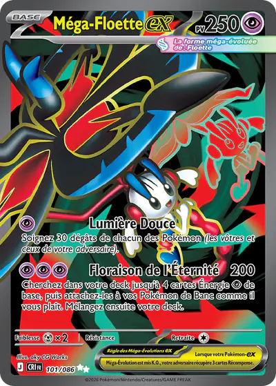 Image de la carte Pokemon Méga-Floette ex 101/86
