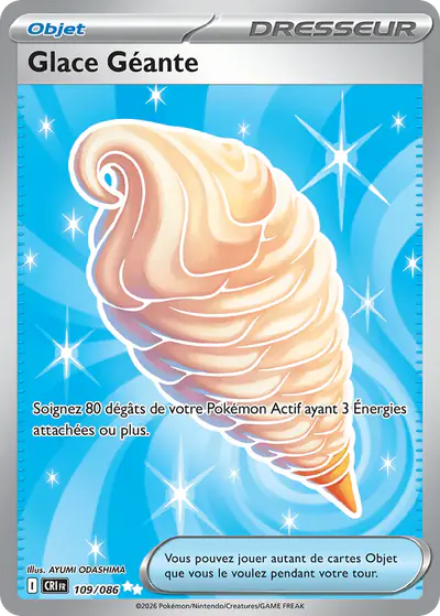 Image de la carte Pokemon Glace Géante 109/86