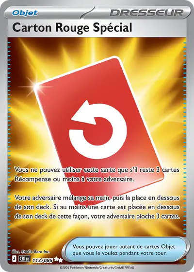 Image de la carte Pokemon Carton Rouge Spécial 113/86