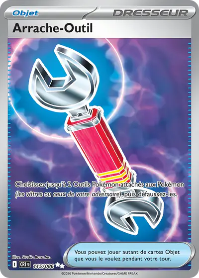 Image de la carte Pokemon Arrache-Outil 115/86