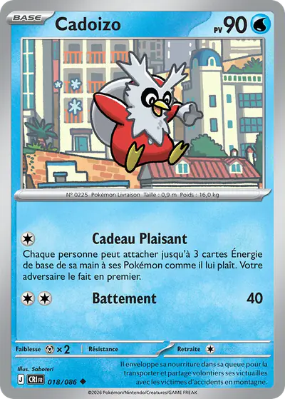 Image de la carte Pokemon Cadoizo 018/86