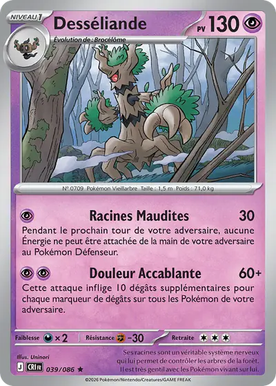 Image de la carte Pokemon Desséliande 039/86