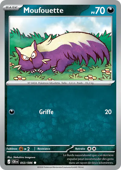 Image de la carte Pokemon Moufouette 053/86