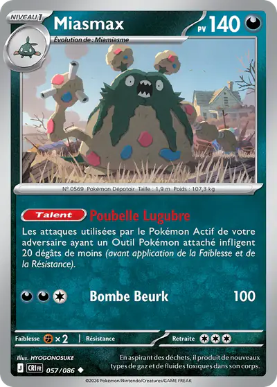 Image de la carte Pokemon Miasmax 057/86