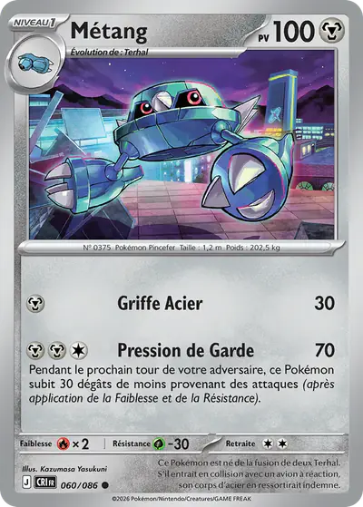 Image de la carte Pokemon Métang 060/86