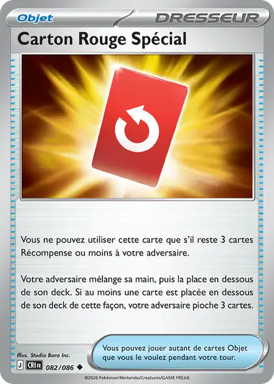 Image de la carte Pokemon Carton Rouge Spécial 082/86