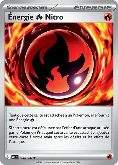Image de la carte Pokemon Énergie {R} Nitro 086/86