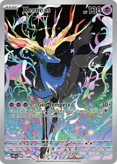 Image de la carte Pokemon Xerneas 091/86
