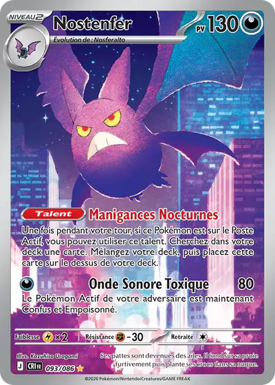 Image de la carte Pokemon Nostenfer 093/86