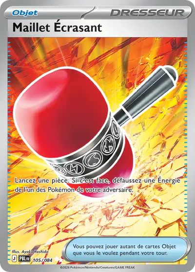 Image de la carte Pokemon Maillet Écrasant 105/84
