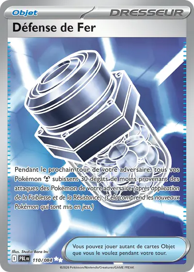 Image de la carte Pokemon Défense de Fer 110/84