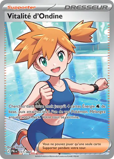 Image de la carte Pokemon Vitalité d'Ondine 111/84