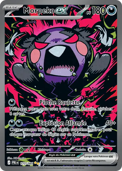 Image de la carte Pokemon Morpeko ex 117/84