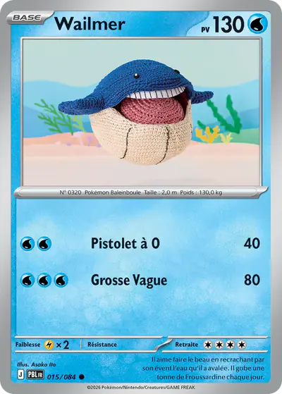 Image de la carte Pokemon Wailmer 015/84