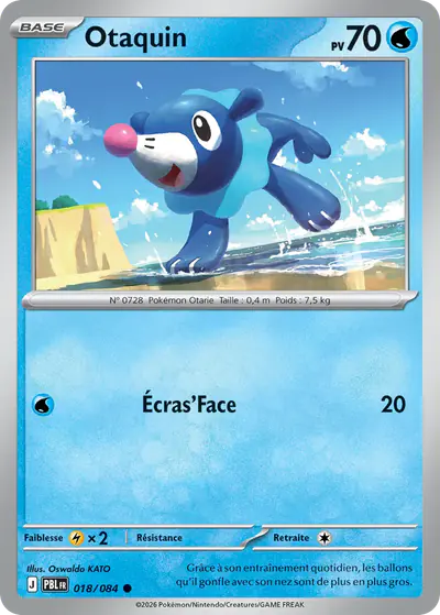 Image de la carte Pokemon Otaquin 018/84