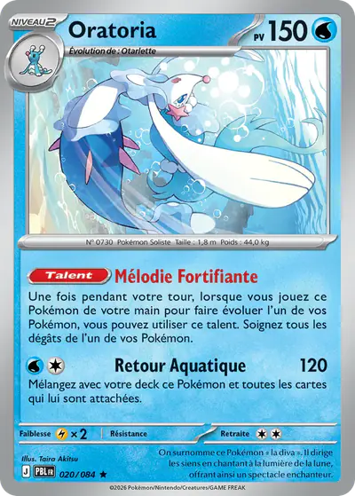 Image de la carte Pokemon Oratoria 020/84