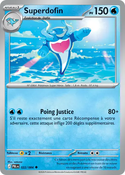 Image de la carte Pokemon Superdofin 022/84